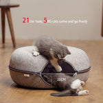 Load image into Gallery viewer, Donut Cat bed Tunnel Interactive Play Toy - BestShop
