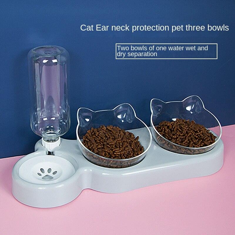 Double Elevated Bowls for Cats and Dogs - BestShop