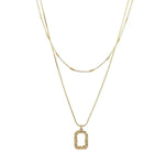 Load image into Gallery viewer, Double Layer Geometric Pendant Necklace - BestShop
