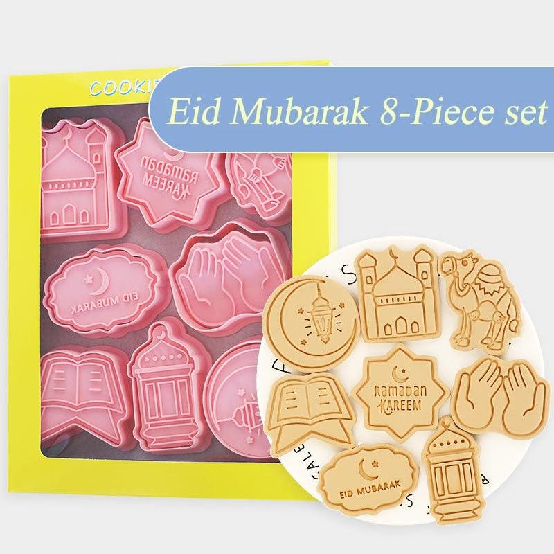 Eid Mubarak Biscuit Mold Ramadan Kareem Decoration Cookie Cutter Set 2023 Islamic Muslim Festival Party Supplies Baking Tools - BestShop