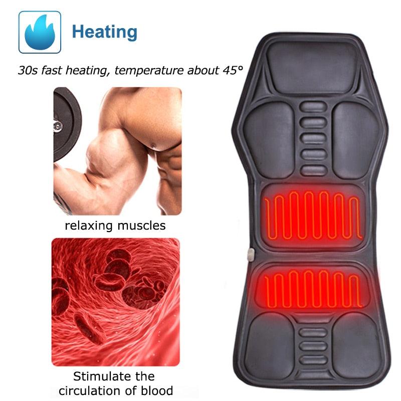 Electric Heating Vibrating Back Massager - BestShop
