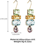 Load image into Gallery viewer, Elegant Candy Multi Glass Rhinestone Dangle Earrings - BestShop