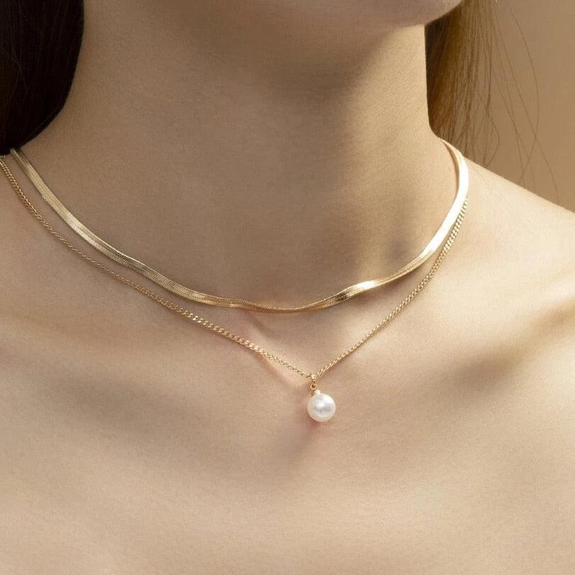 Elegant Jewelry Wedding Big Pearl Necklace For Women - BestShop