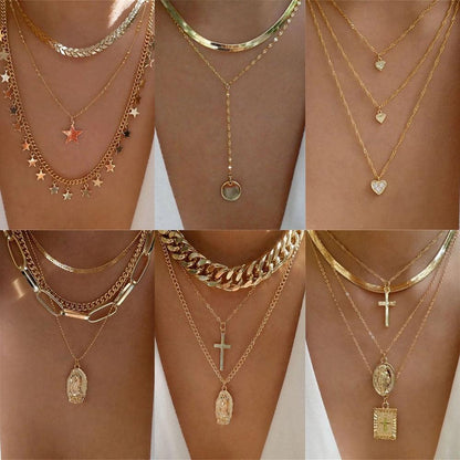 Fashion Gold Color Heart-Shaped Necklace For Women - BestShop