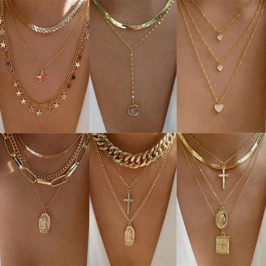 Fashion Gold Color Heart-Shaped Necklace For Women - BestShop