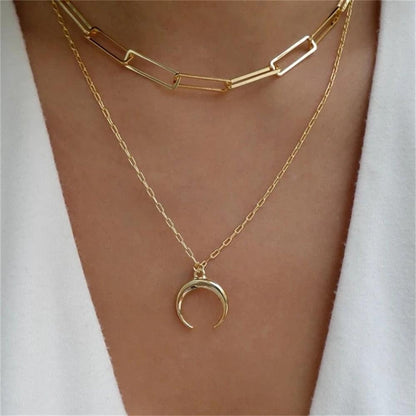 Fashion Gold Color Heart-Shaped Necklace For Women - BestShop