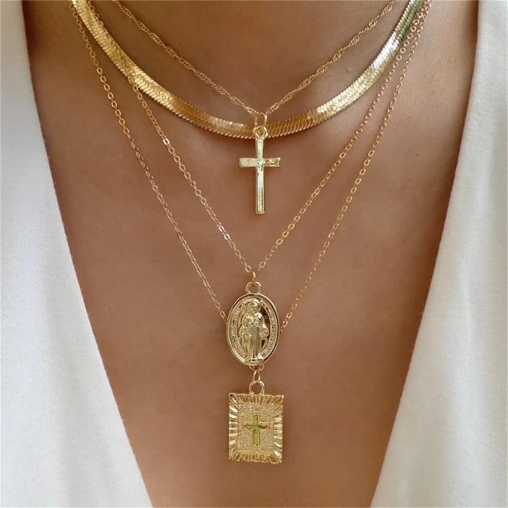 Fashion Gold Color Heart-Shaped Necklace For Women - BestShop