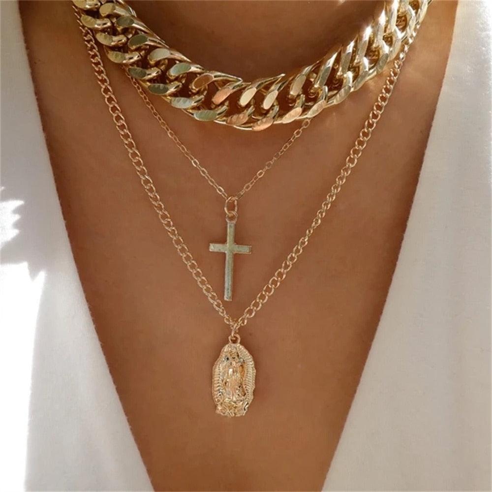 Fashion Gold Color Heart-Shaped Necklace For Women - BestShop
