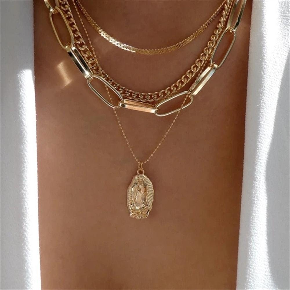 Fashion Gold Color Heart-Shaped Necklace For Women - BestShop