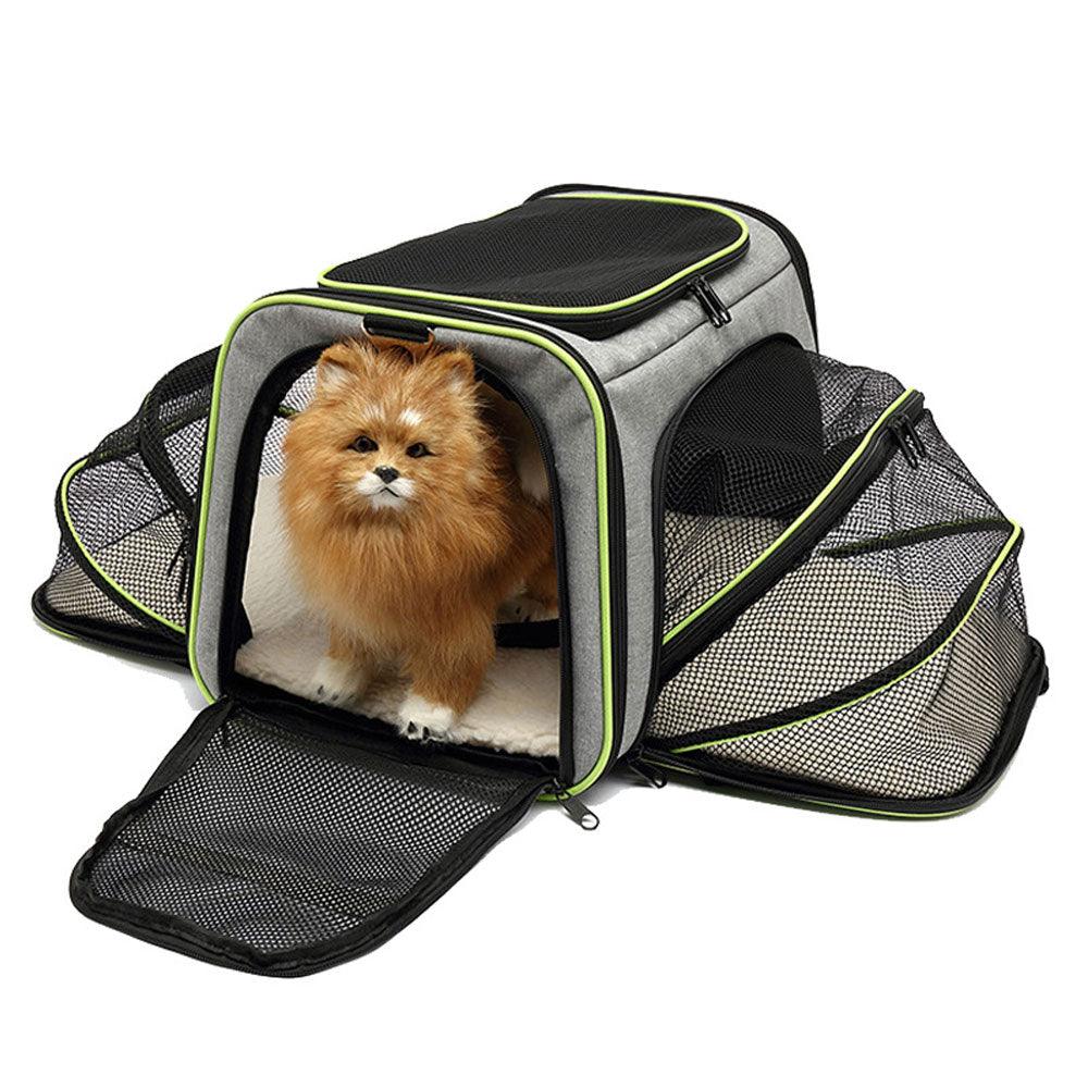 Foldable Outdoor Travel Pet Bag With Safety Zippers - BestShop