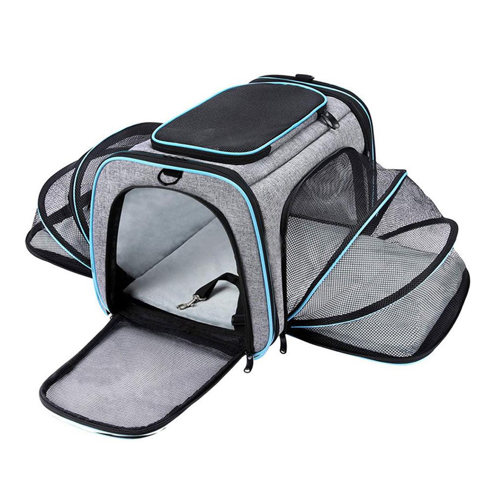 Foldable Outdoor Travel Pet Bag With Safety Zippers - BestShop