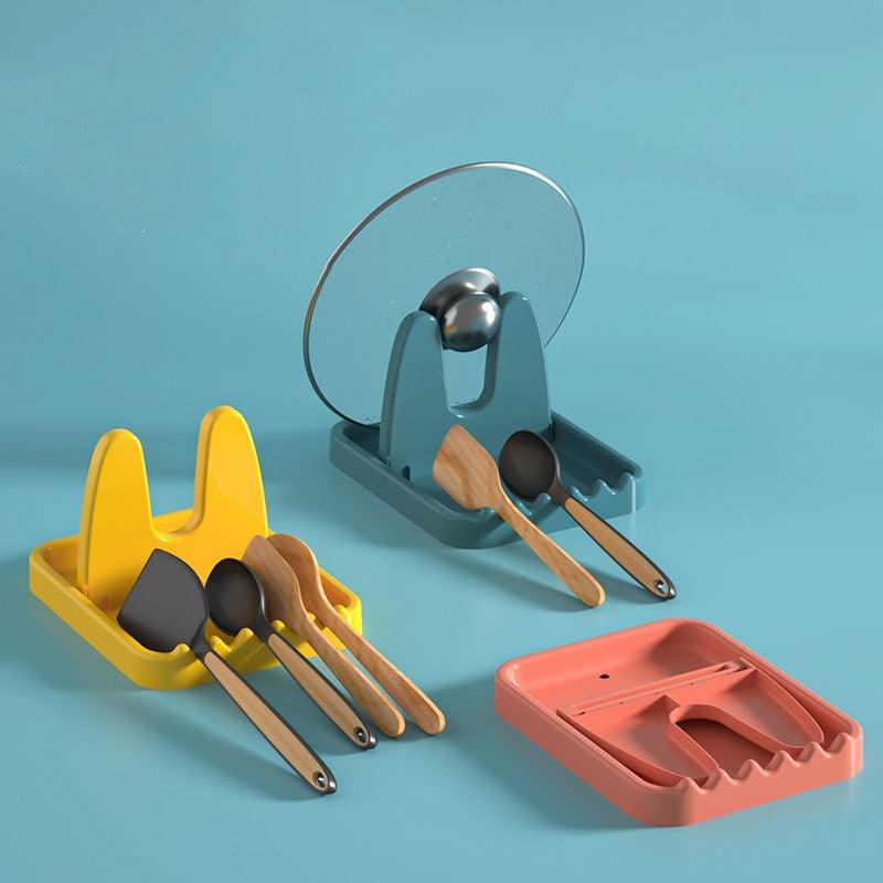 Foldable Pot Lid Rack Spatula Holder - BestShop