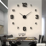Load image into Gallery viewer, Frameless Modern 3D Wall Clock Mirror Sticker Clock - BestShop
