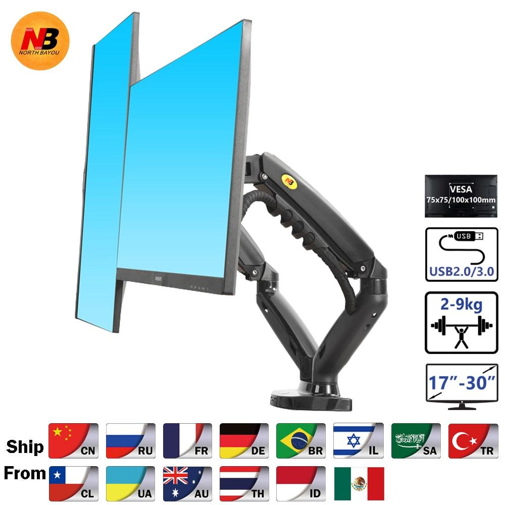 Gas Spring Desktop Dual Monitor Arm - BestShop