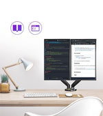Load image into Gallery viewer, Gas Spring Desktop Dual Monitor Arm - BestShop
