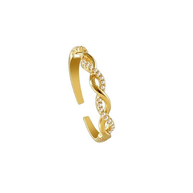 Geometric Woven Twist Open Rings - BestShop
