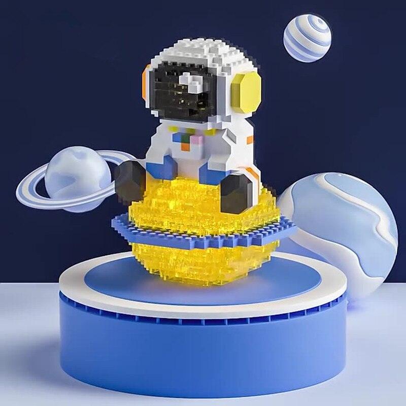 Glowing Astronaut Building Blocks Set - BestShop