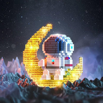 Glowing Astronaut Building Blocks Set - BestShop