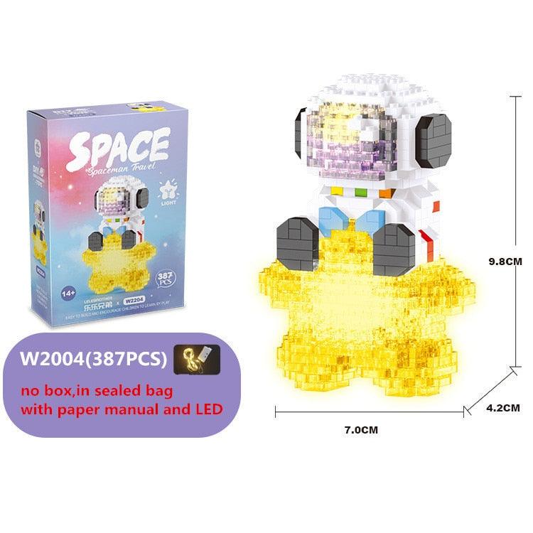 Glowing Astronaut Building Blocks Set - BestShop
