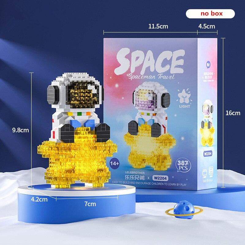 Glowing Astronaut Building Blocks Set - BestShop