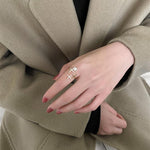 Load image into Gallery viewer, Golden Star Shaped Pearl Opening Rings - BestShop