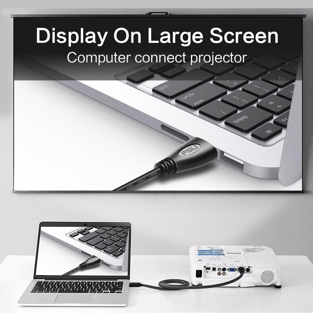 HDMI-compatible Cable Video Cables Gold Plated - BestShop