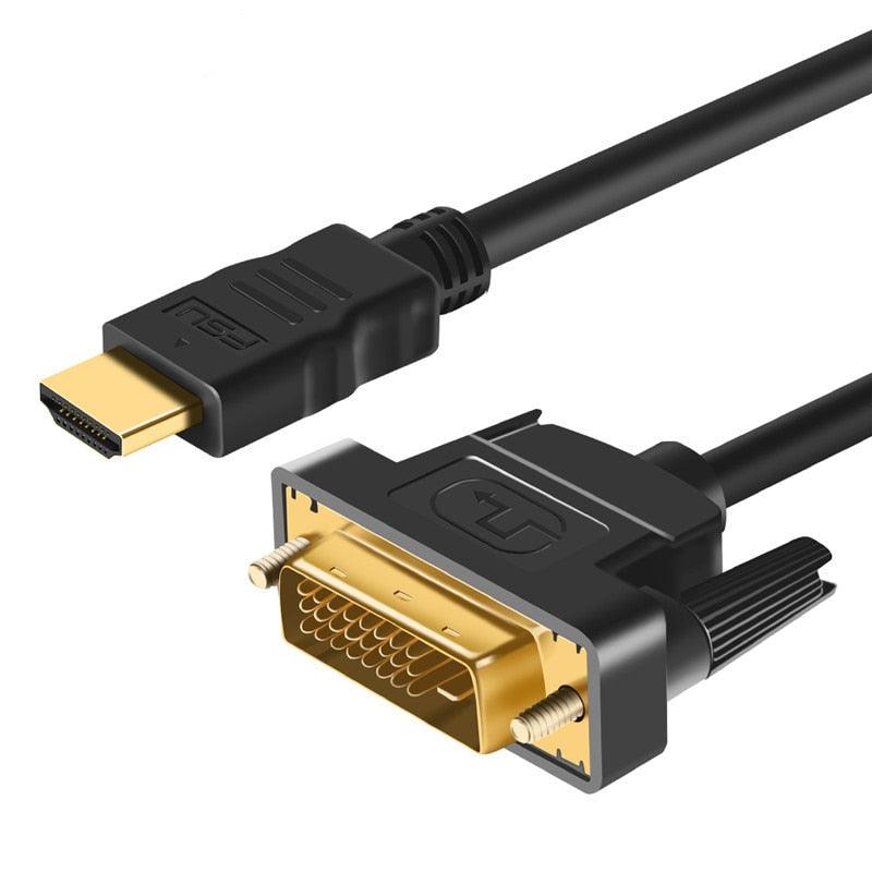 HDMI-compatible to DVI Cable for HDTV DVD Projector PlayStation - BestShop