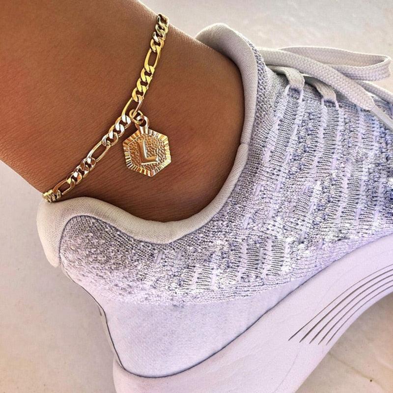 Hexagon Shaped Initial Ankle - BestShop