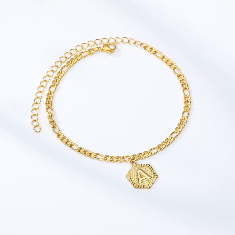 Hexagon Shaped Initial Ankle - BestShop