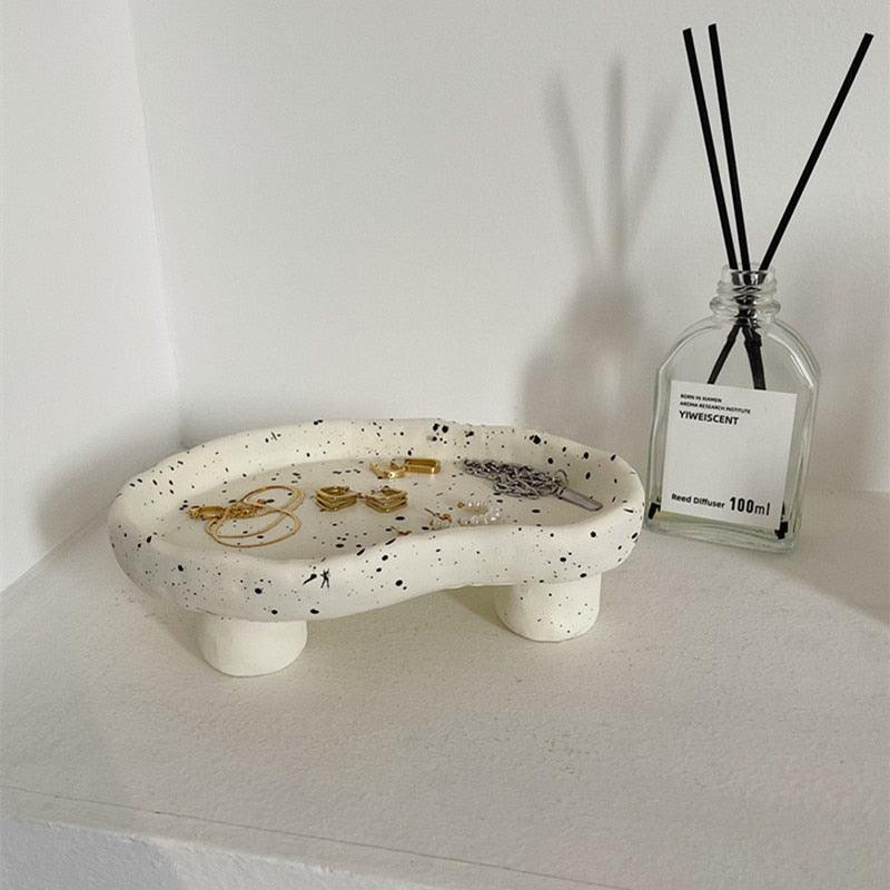 Ink Dots Irregular Resin Tray Table - BestShop