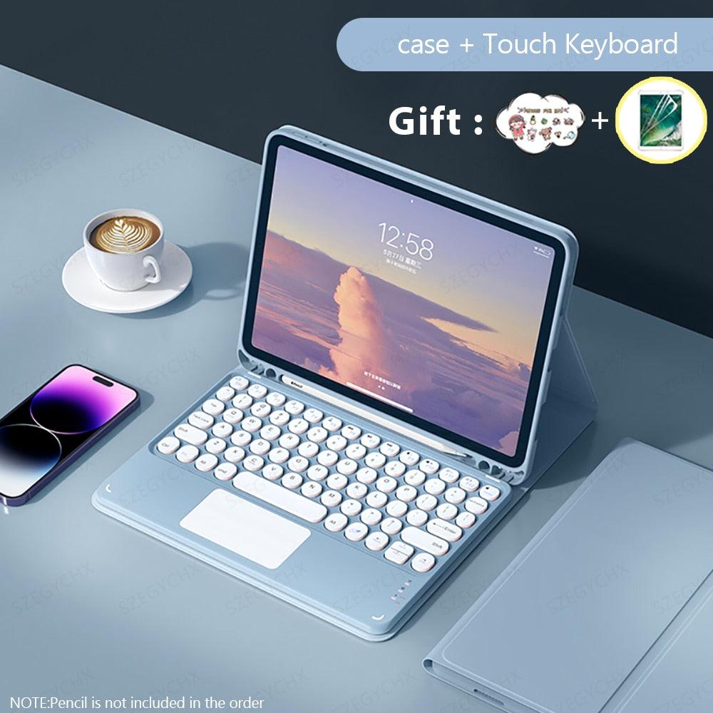 iPad Accessory Bundle with Bluetooth Keyboard, Wireless Mouse and iPad case - BestShop