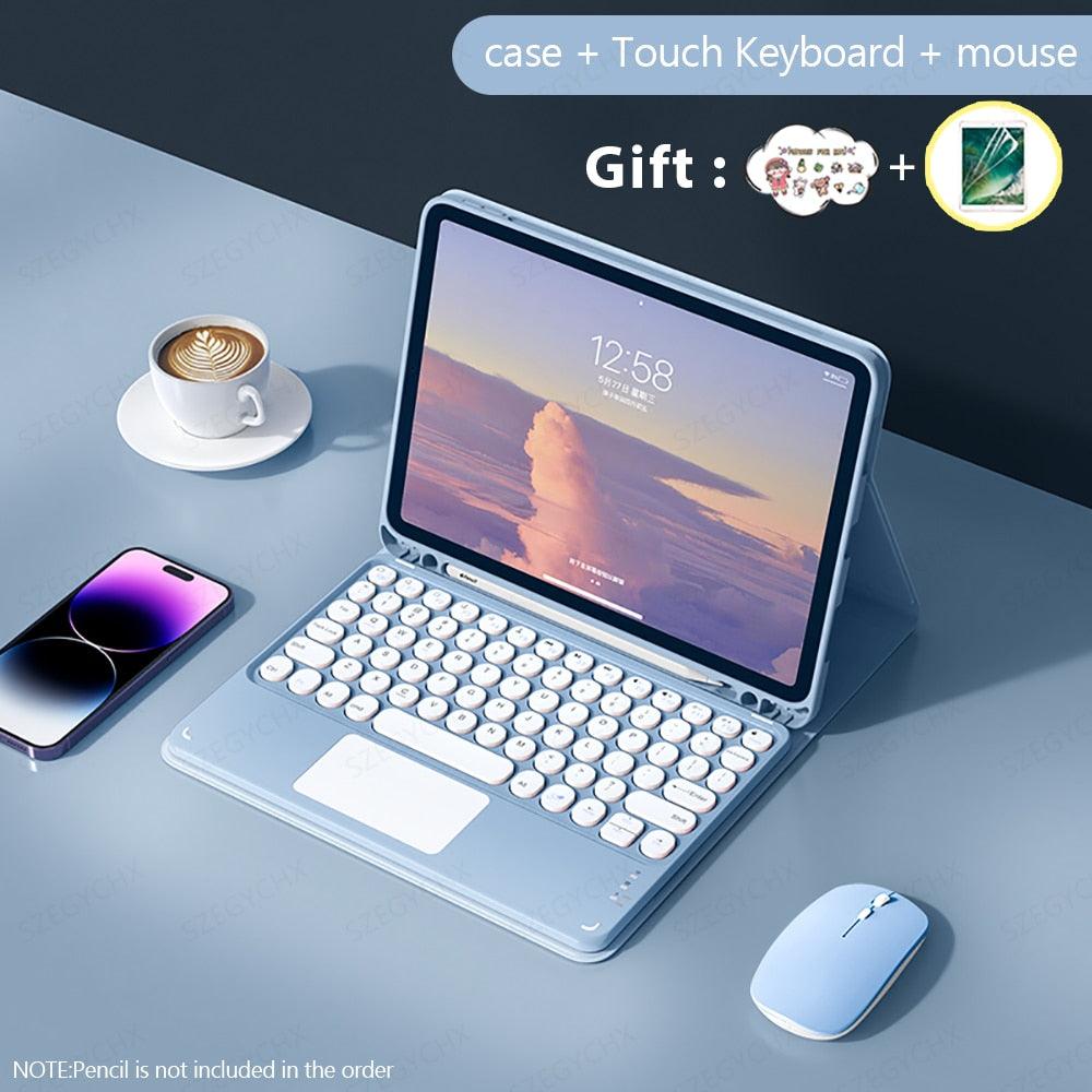 iPad Accessory Bundle with Bluetooth Keyboard, Wireless Mouse and iPad case - BestShop