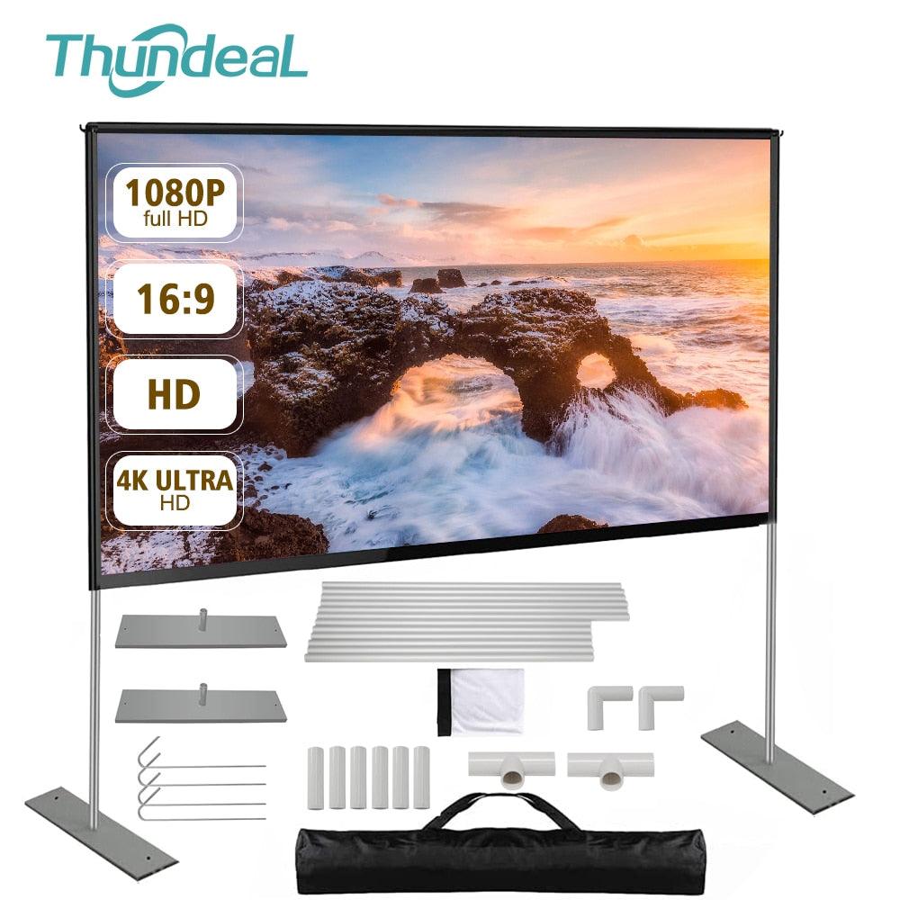 Large Portable Projector Screen with Stand - BestShop