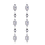 Load image into Gallery viewer, Long Drop Evil Eye Earring - BestShop
