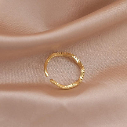 Luxury Gold Color Pearl Zircon Rings for Woman - BestShop