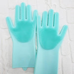 Load image into Gallery viewer, Magic Silicone Dish Washing Scrub Gloves - BestShop
