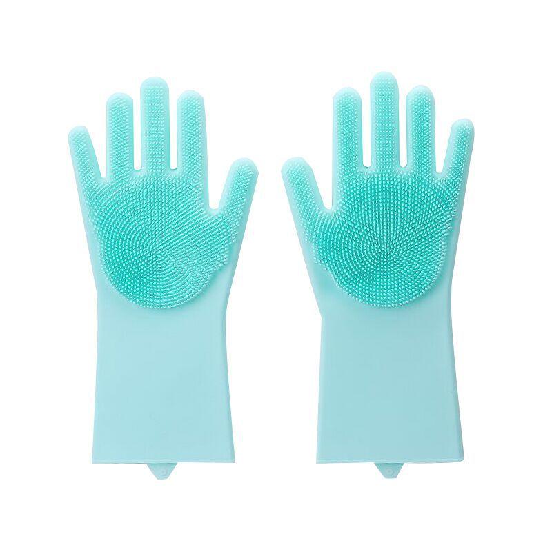 Magic Silicone Dish Washing Scrub Gloves - BestShop