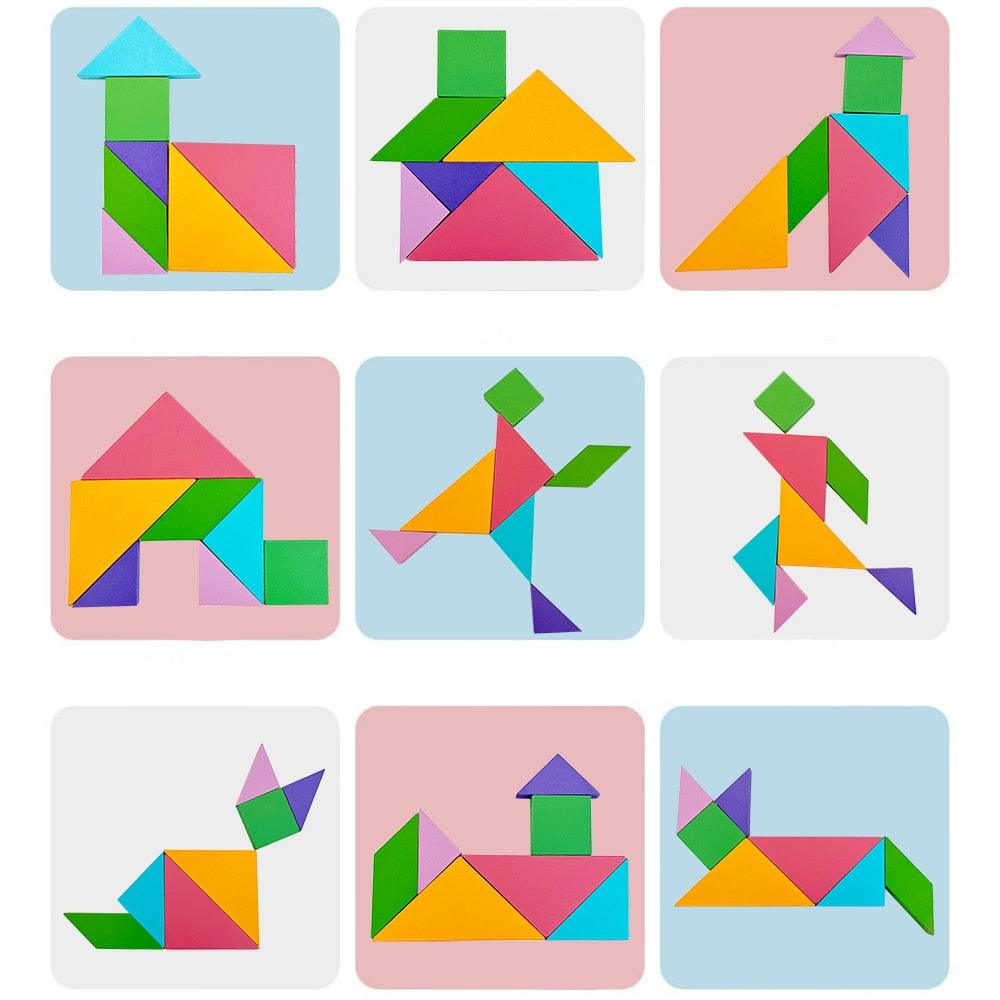 Magnetic 3D Puzzle Geometric Shapes Wooden Toys - BestShop