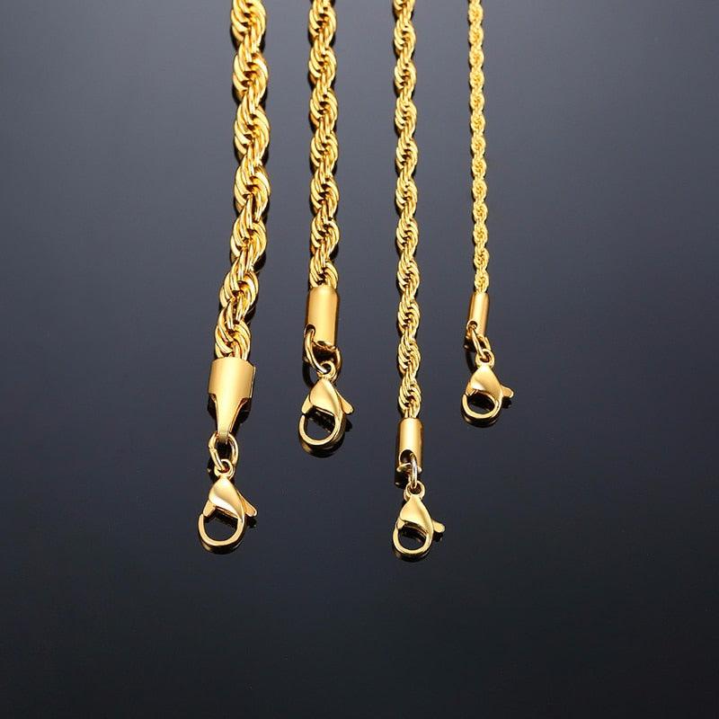 Men Stainless Steel Ropes Long Necklace - BestShop