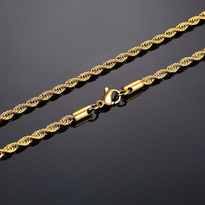Men Stainless Steel Ropes Long Necklace - BestShop