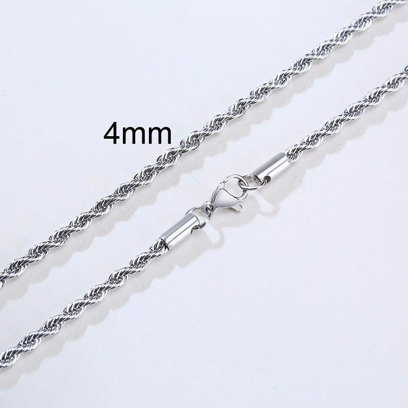 Men Stainless Steel Ropes Long Necklace - BestShop