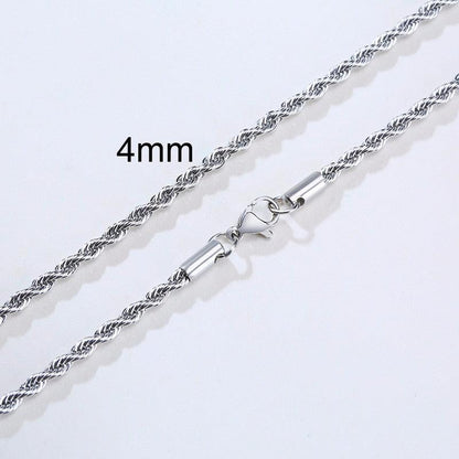 Men Stainless Steel Ropes Long Necklace - BestShop