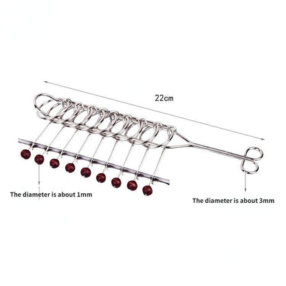 Metal Montessori Puzzle Wire IQ Mind Brain Teaser 8pcs - BestShop