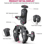 Load image into Gallery viewer, Metal Super Clamp with 360° Ball Head Magic Arm Clamp - BestShop
