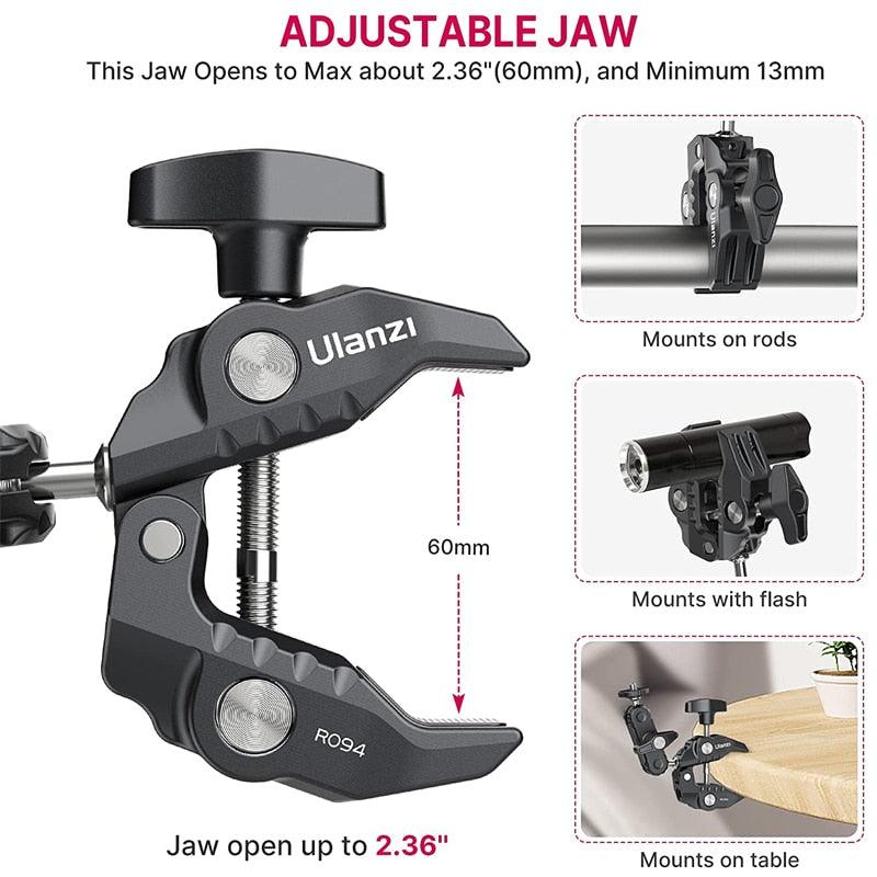 Metal Super Clamp with 360° Ball Head Magic Arm Clamp - BestShop