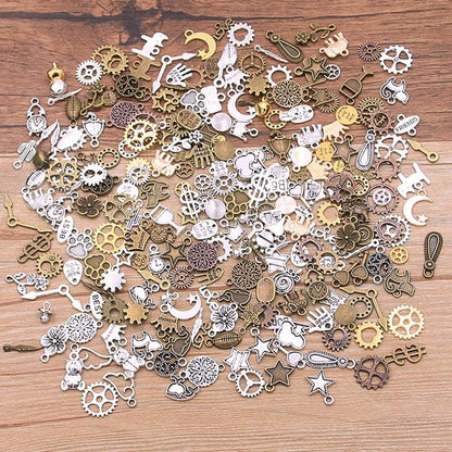 Mix Color Random Alloy Animal Plant Heart Star Charm 40 PCs - BestShop