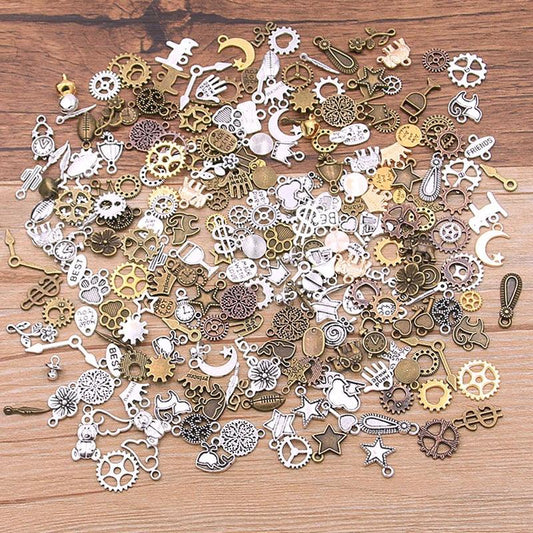 Mix Color Random Alloy Animal Plant Heart Star Charm 40 PCs - BestShop