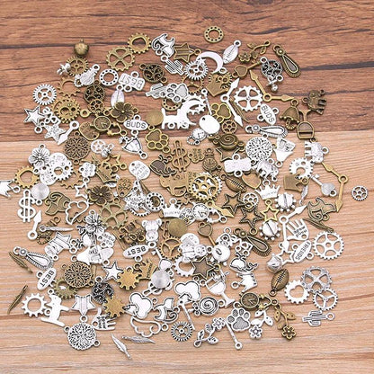 Mix Color Random Alloy Animal Plant Heart Star Charm 40 PCs - BestShop