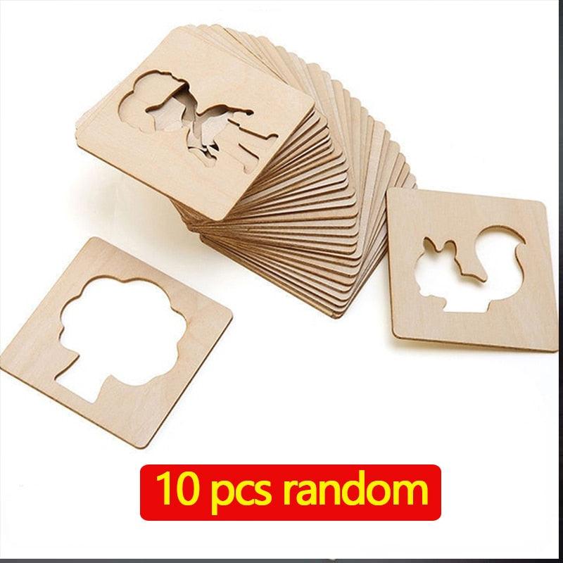 Montessori Kids Toys Drawing Toys Wooden DIY Painting - BestShop