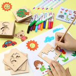 Load image into Gallery viewer, Montessori Kids Toys Drawing Toys Wooden DIY Painting - BestShop